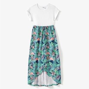 Disney Tropical Botanical Print -Mickey & Minnie Mouse Woman Dress